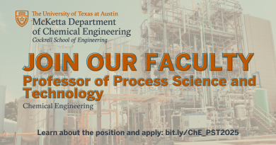 Professor Position in Separations Technology at The University of Texas at Austin